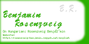 benjamin rosenzveig business card